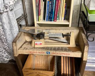 World book encyclopedia rolling cart 