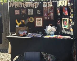 Mosaics, paper mache animals, useful fiber things