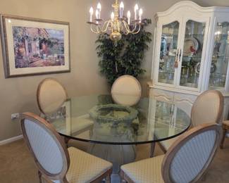 Bella Sera dining room table w/6 Drexel chairs