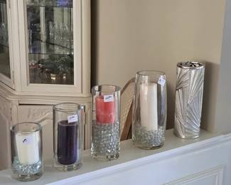 Various glass vases