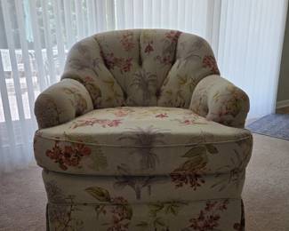 Wesley Allen floral chair