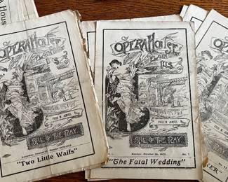 Antique Elgin Opera House programs