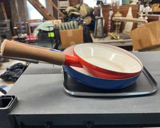 Vintage Dansk enameled steel fry pans