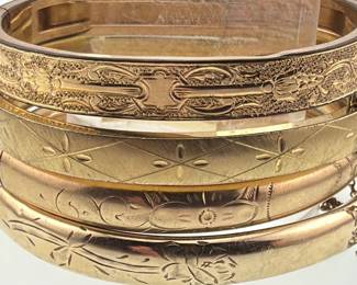 Gold filled bangles