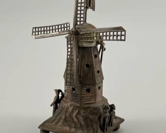 Sterling windmill figurine
