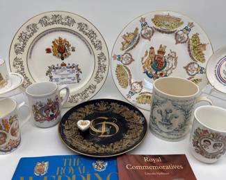 1981 Royal Wedding commemorative china