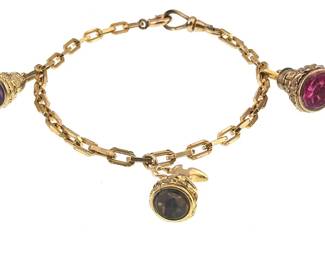 Gold filled fob bracelet
