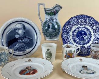 King Edward VII coronation, wedding china