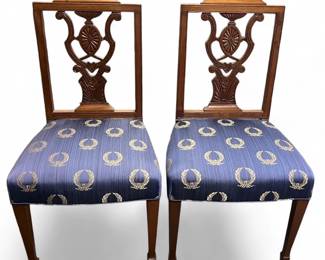 Two Neoclassical style side chairs