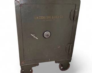 Large safe labeled LN Cooke Safe and Lock Co, Richmond