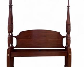 Wild black cherry queen size Henkel Harris rice carved four poster bed