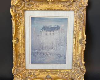 Signed Kamil Kubik Plaza hotel print