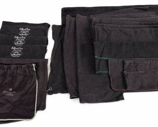Silver felt bags