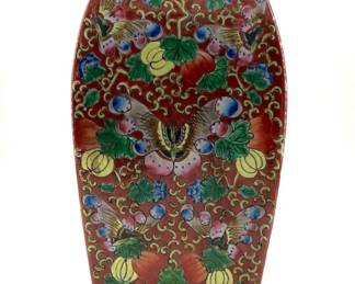 Chinese polychrome decorated vase