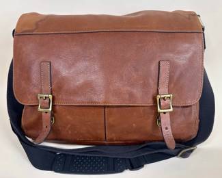 Fossil leather satchel