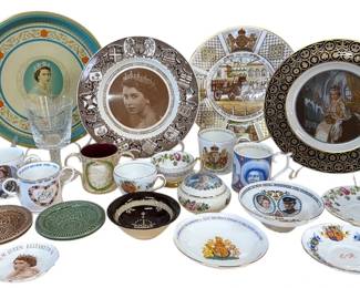 Royal family crystal, china memorabilia
