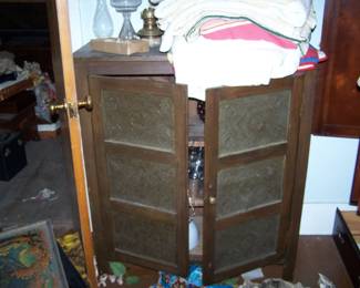 PIE SAFE, QUILTS, MISC.