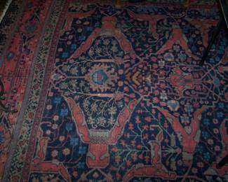VIEW OF THE APPROXIMATELY 8' X 14' ORIENTAL RUG