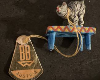 Vienna Bronze Miniature Hand Painted Cat
