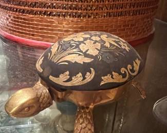 Boj Eibar Damascene Turtle Desk Push Bell