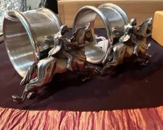 Vintage Pewter Napkin Rings 