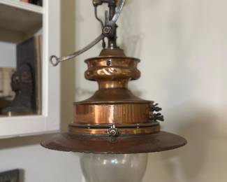 Copper and Brass Hanging Lamps 