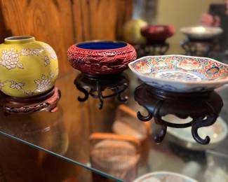 Antique Chinese Hand Carved Cinnabar
