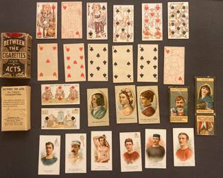 Antique “Between the Acts” Tobacco/Cigarette Novelty Card Set