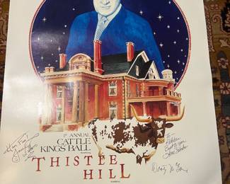 Bob Hope, Phyllis Diller Autographed Poster 1983