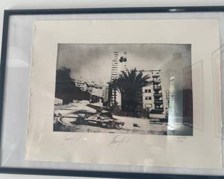 F1 Champion Damon Hill signed print (framed)