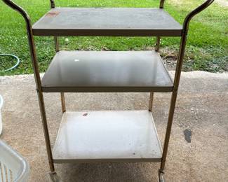 Vintage Cosco metal rolling tray