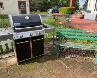Nice Weber grill and bench