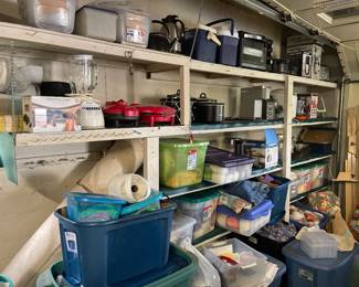 Small appliances, yarn, bolts of material