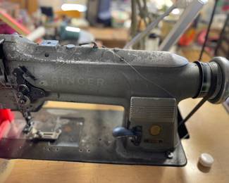 Industrial vintage singer sewing machine