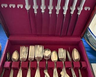 Sterling Silver Flatware Set - Alvin Della Robbia Pattern