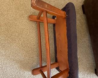 Vintage Needlepoint Footstool