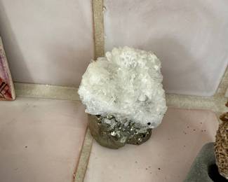Pyrite and Quartz Cluster