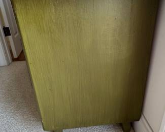 Vintage Green Metal Filing Cabinets (Pair)