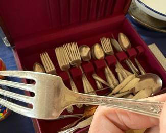 Sterling Silver Flatware Set - Alvin Della Robbia Pattern