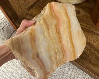 Natural Onyx Freeform Tray and Bowl