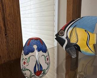 Iznik Style Ceramic Egg