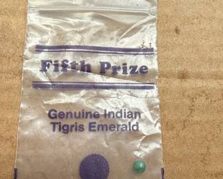 Fifth Prize Genuine Indian Tigris Emerald