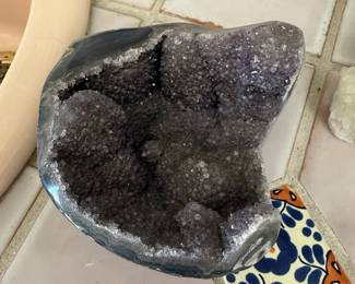 Amethyst Geode Half