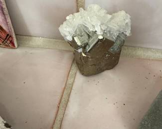 Pyrite and Quartz Cluster
