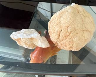 Natural Quartz Geode Halves