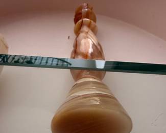 Banded Onyx Candlestick