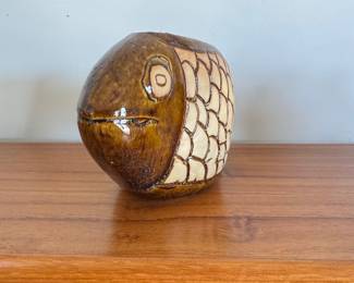 Mid-Century Ceramic Fish Planter