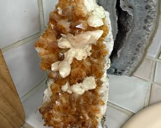 Citrine Crystal Cluster on Matrix