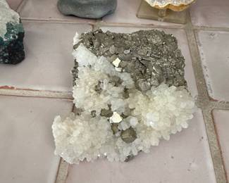 Pyrite and Quartz Cluster