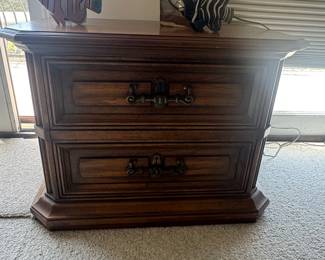 Vintage Drexel Furniture Spanish Mediterranean Style Nightstand